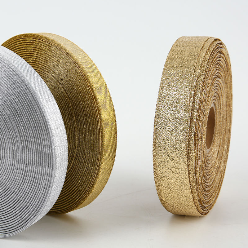 Shiny Gold Metallic Ribbon for Luxury Gifts