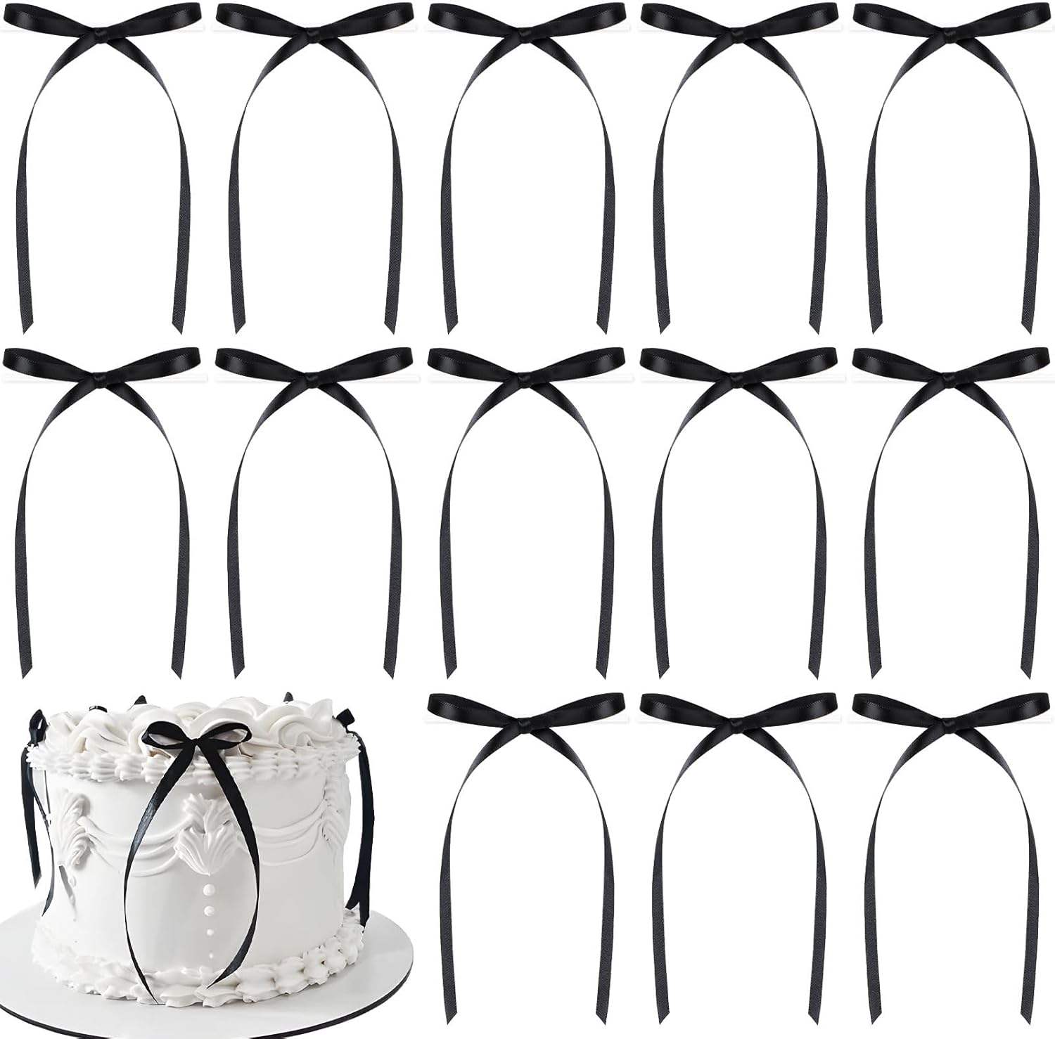 Satin Bow Cupcake Toppers Satin Bow Cupcake Toppers