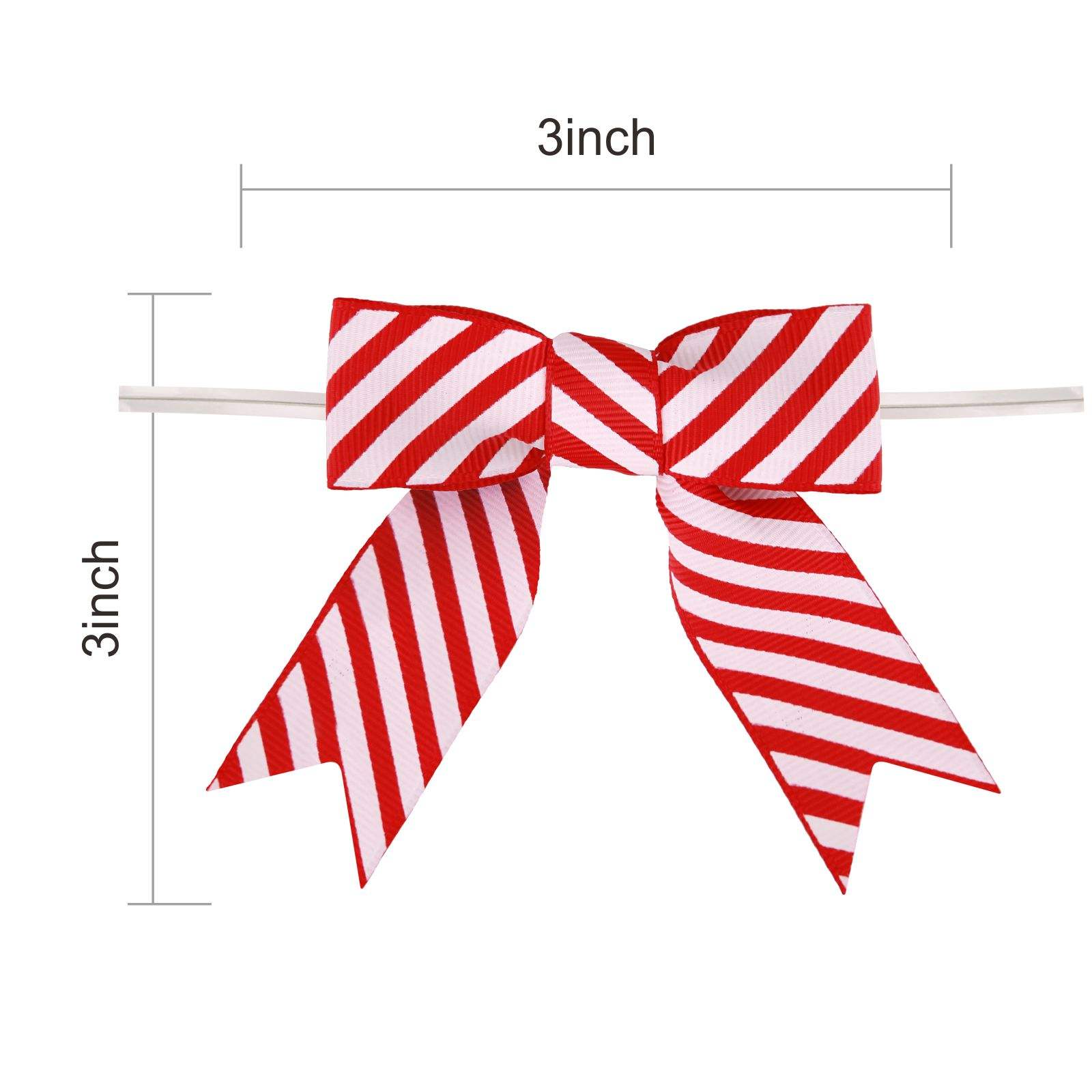 Custom Striped Ribbon Bows Wedding Bridal Shower Cake