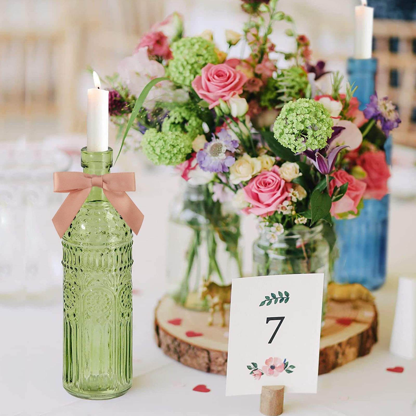 Custom Pretied Elastic Ribbon Bows for Perfume Gifts