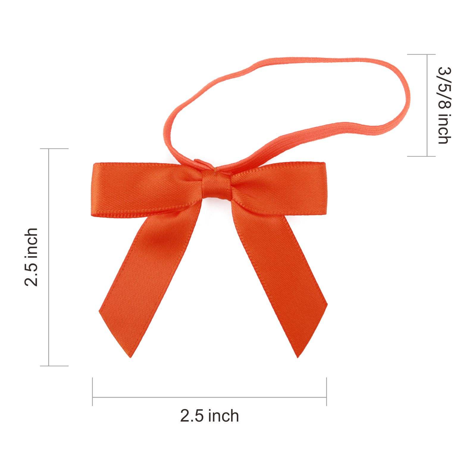 Custom Pretied Elastic Ribbon Bows for Perfume Gifts