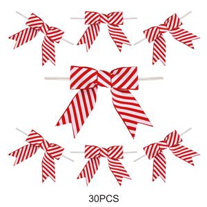 3" Custom Striped Grosgrain Ribbon Bows for Wedding & Cake Decor