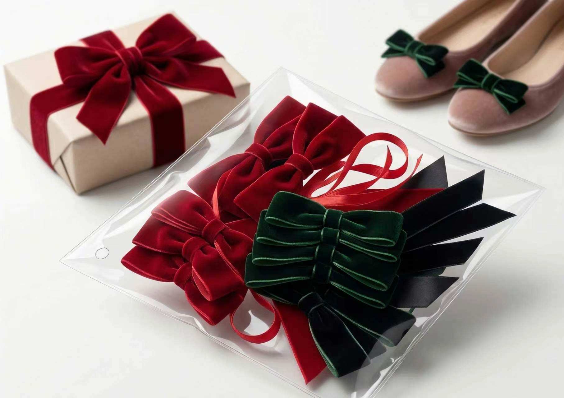 Wholesale 1 Inch Velvet Ribbon for Gifts Flowers Chocolates