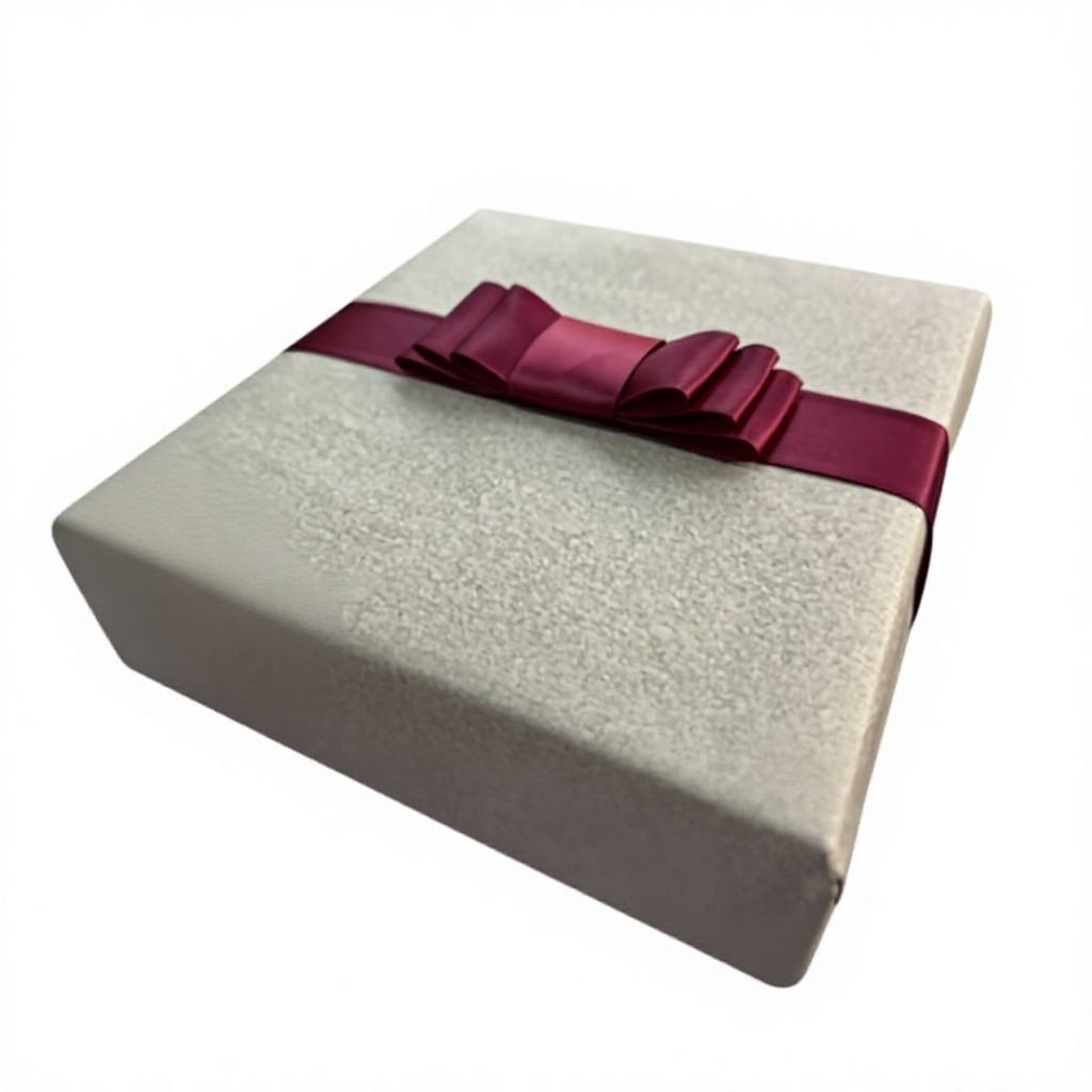 Custom Pre-Tied Satin Bow for Wedding Gift Boxes