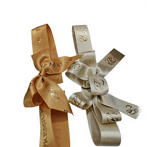 Custom Pre-Tied Satin Bow for Wedding Gift Boxes