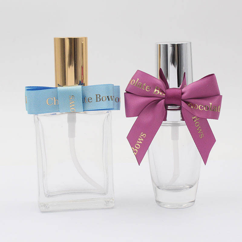 Custom Pre-Tied Satin Bows w/ Elastic Loop for Perfume