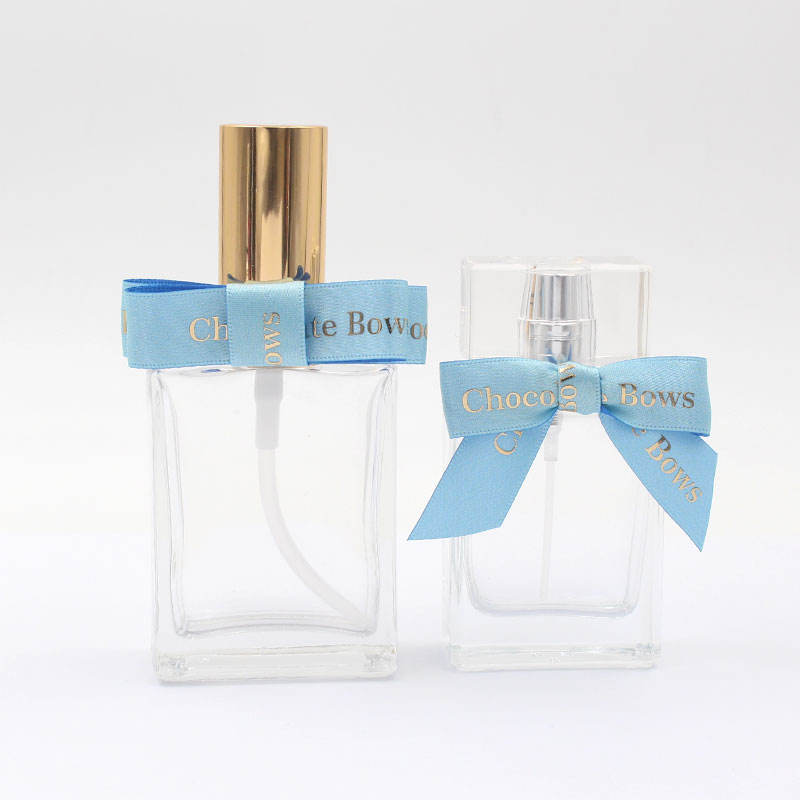 Custom Pre-Tied Satin Bows w/ Elastic Loop for Perfume