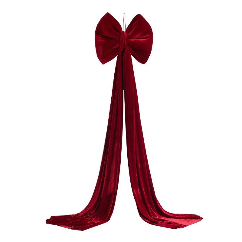 Giant Christmas Velvet Bow Door Tree Indoor Outdoor Party