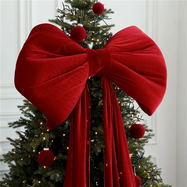 Giant Bow Decor Velvet Christmas Wedding Party Wall