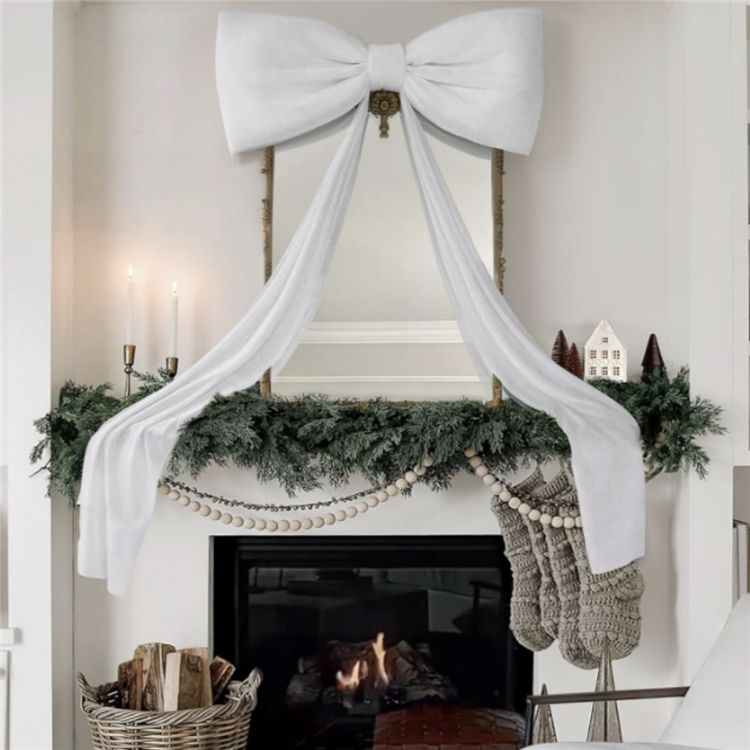 Giant Bow Decor Velvet Christmas Wedding Party Wall