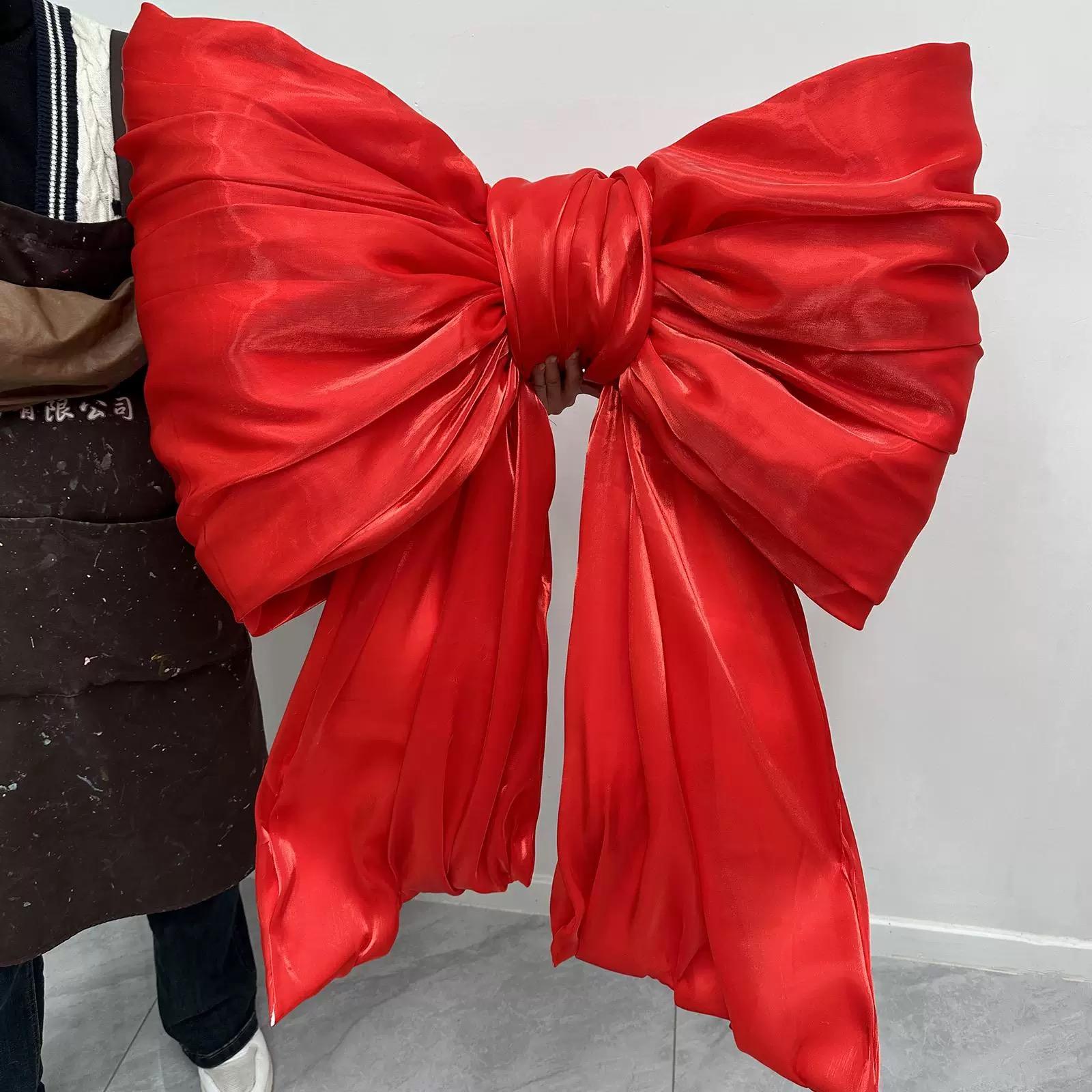 Shiny Giant Satin Bow for Party Wedding Hotel