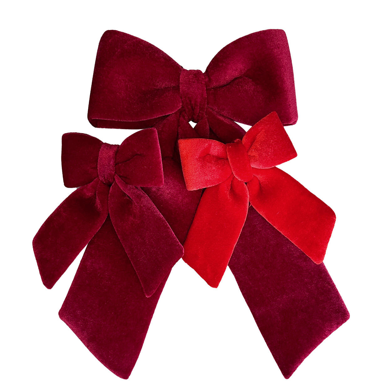 Red Velvet Christmas Bow Large Burgundy Tree Gift Wrap