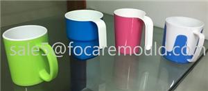 Two-Color Plastic Classical Coffee Cup