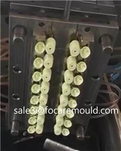 Flip top cap injection mould for lotion bottles