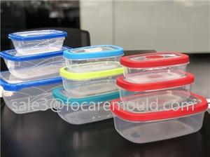 Easy-Lock Two-color Plastic freshness box, Airtight Food Container Storage box, Crisper