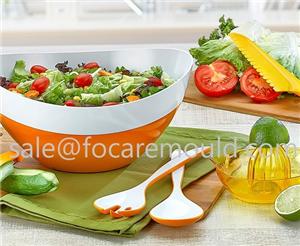 Two-Color Plastic Salad Spoon & Fork Injection Mould