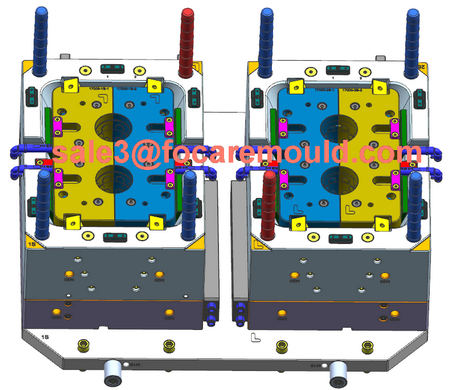 double color plastic cup mould