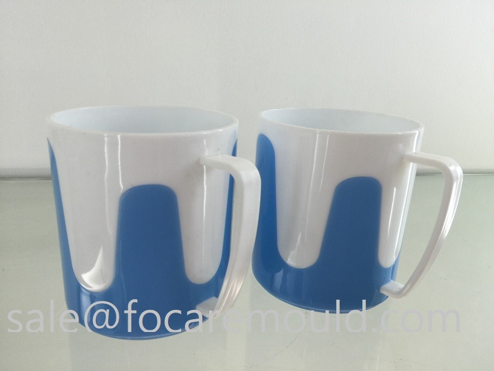 Two-Color Plastic Gargle Cup Injection Molds