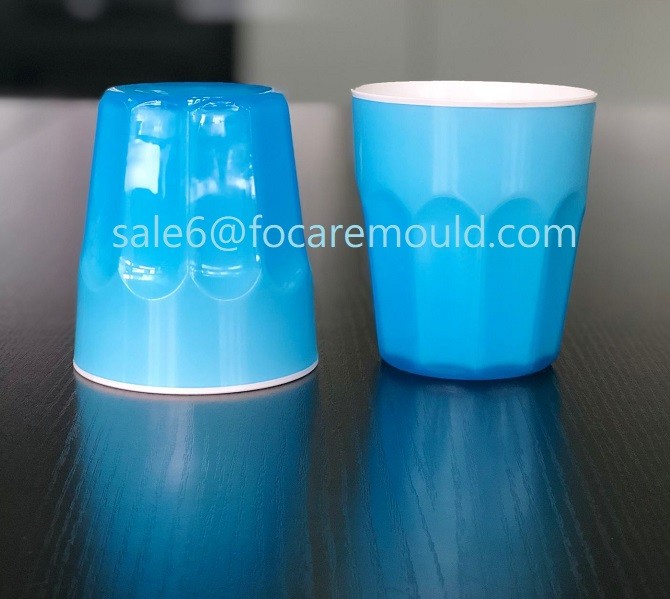 Double Color Plastic Gradient Cup Injection Mould