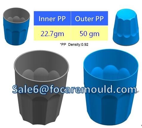 China High quality Double Color Plastic Gradient Cup Injection Mould  Quotes, Factory, Purchasing, Manufacturers
