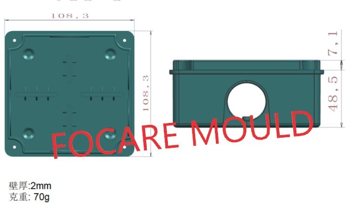 High quality Plastic Electrical Junction Box Injection Mould Quotes,China Plastic Electrical Junction Box Injection Mould Factory,Plastic Electrical Junction Box Injection Mould Purchasing
