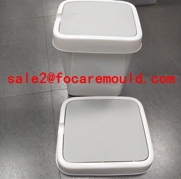 Swing Cover of Dustbin Plastic Injection Mould