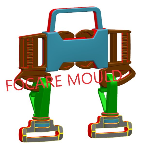 Plastic Buckle of Five-Point Safety Belt Injection Mould