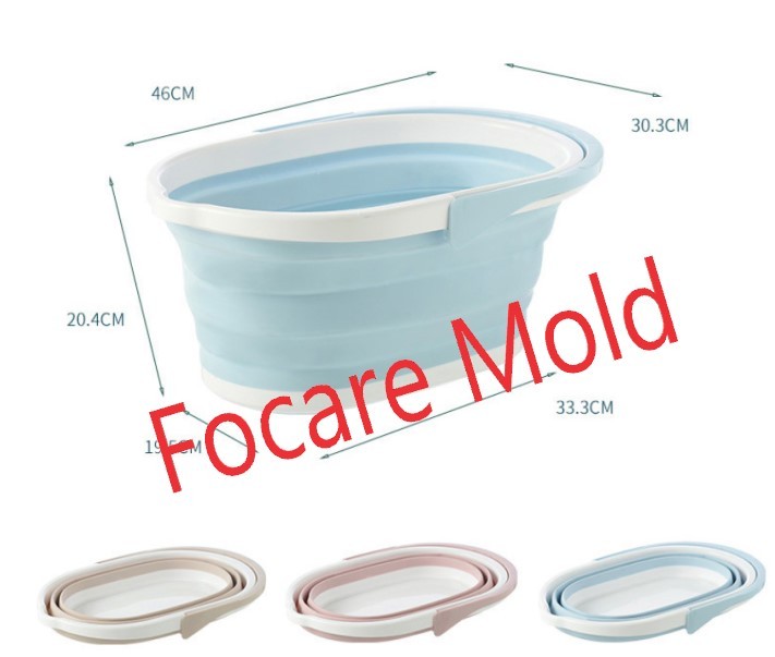 Foldable/Portable Outdoor Camping/Cleaning Double Component Bucket Mould