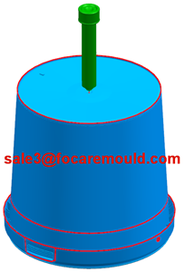 Plastic paint bucket injection mold