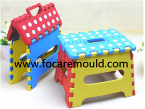 Foldable stool plastic injection mold