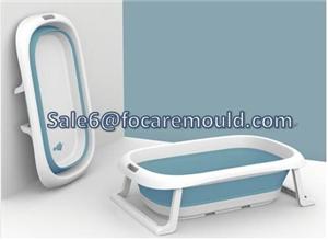 Two-color Plastic Portable & Collapsible Bathtub Injection Mold