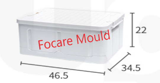 Folding storage box plastic injection mold