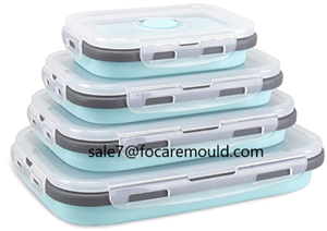 Two-color collapsible containers