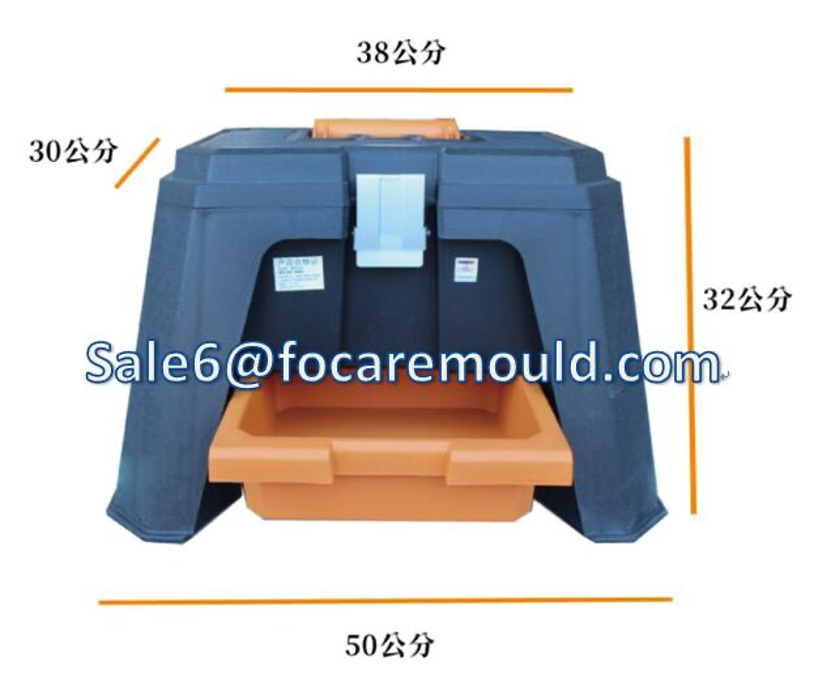 Portable seat tool box plastic injection mould