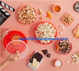 Two-color popcorn bowl
