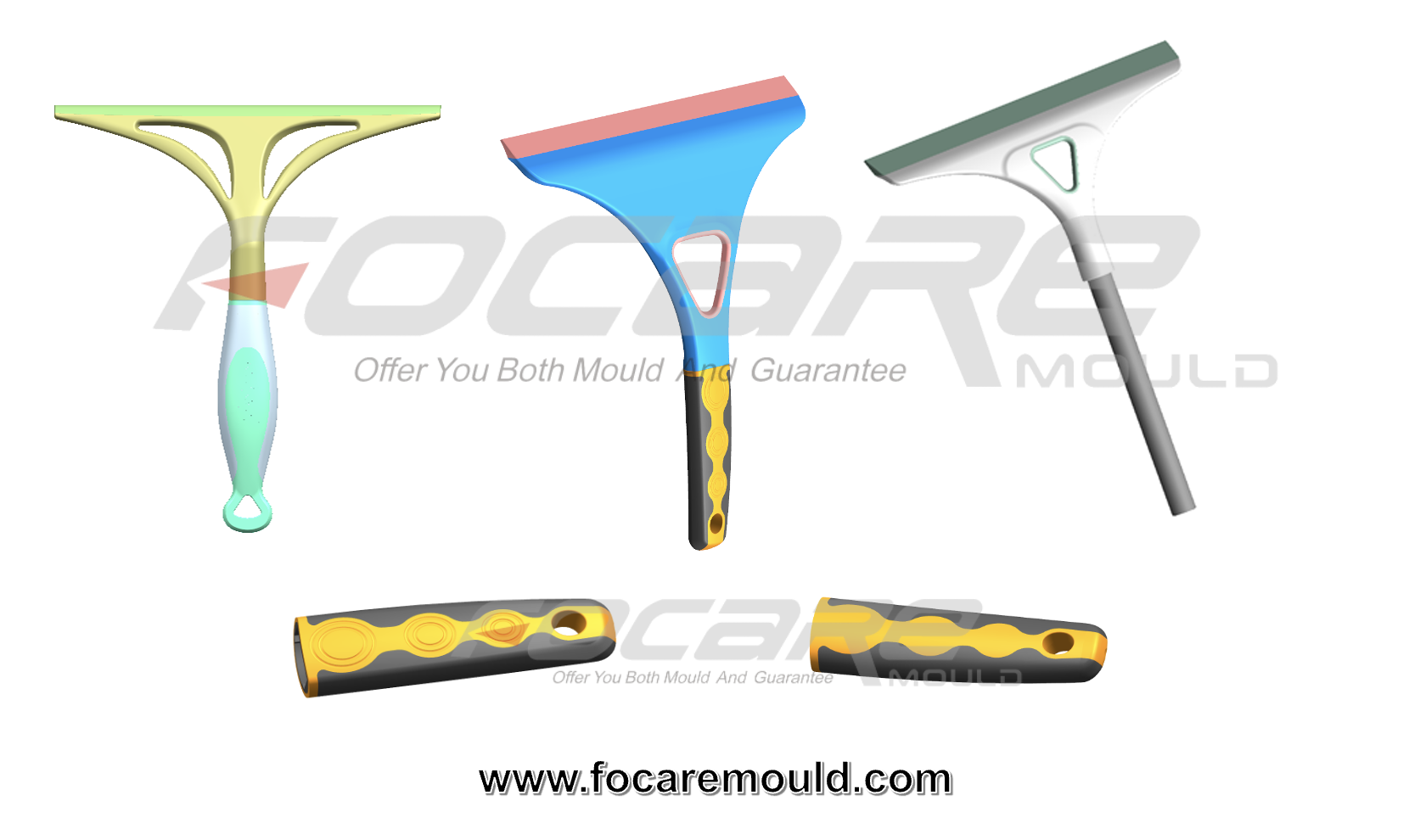 two color window squeegee mold