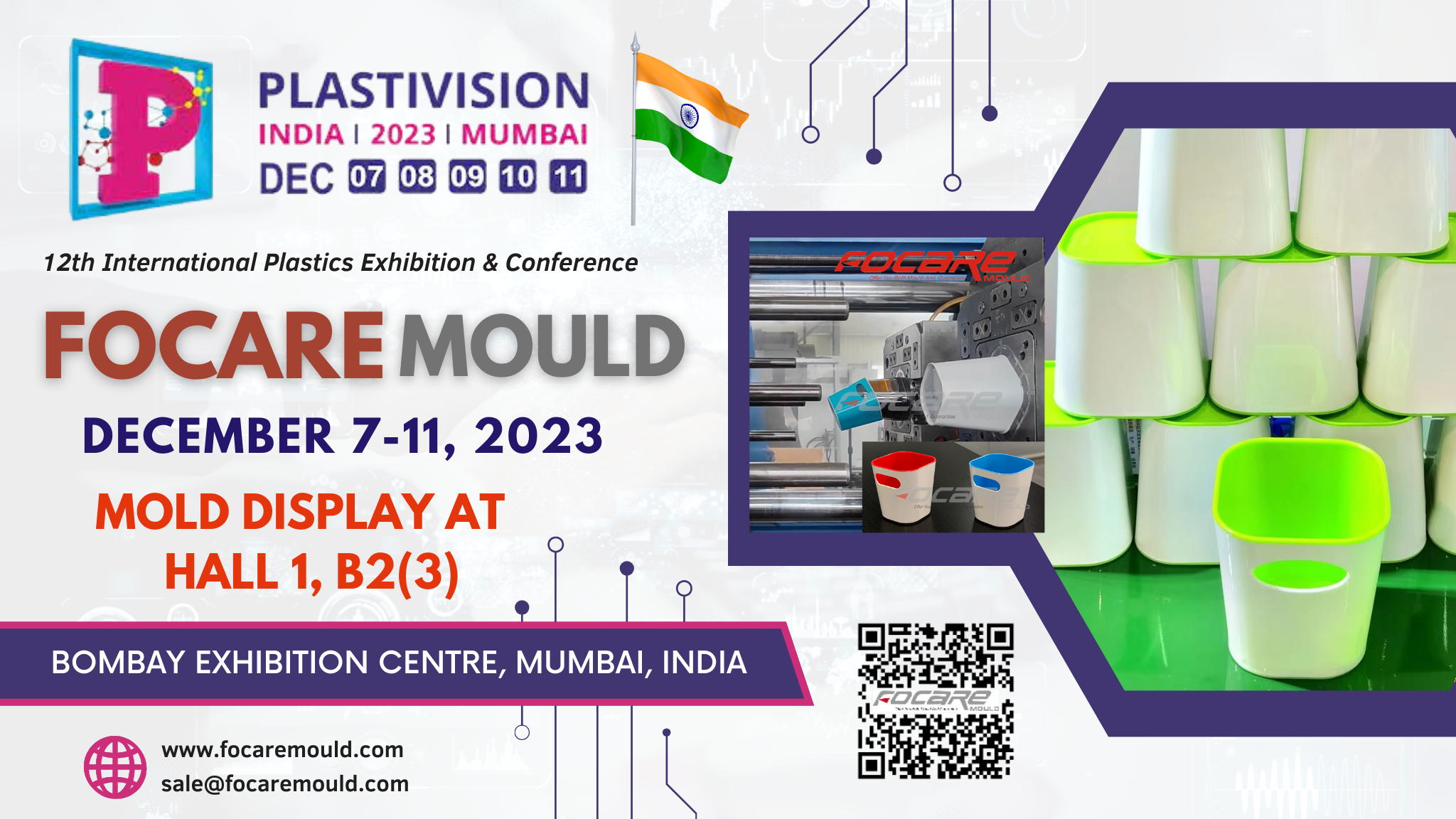 PLASTIVISION INDIA 2023 on 7-11th Dec at Mumbai, INDIA