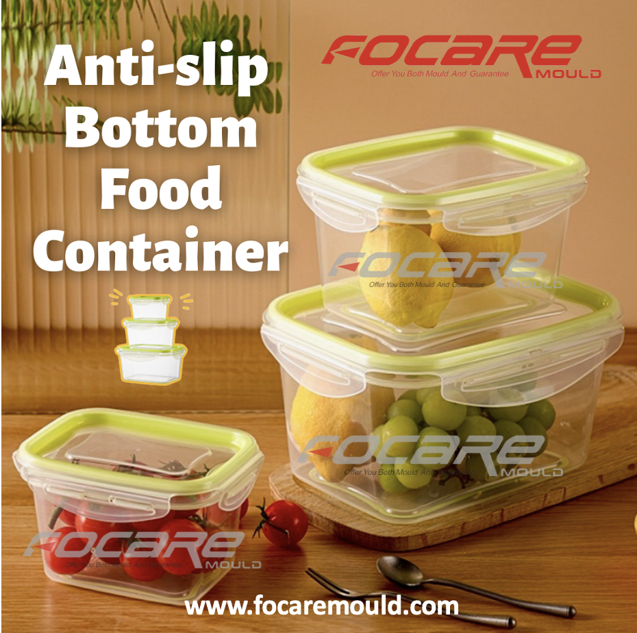 Anti-slip bottom food container mold