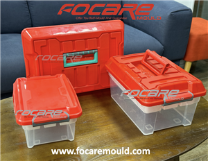 Plastic storage toolbox mold