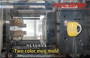Two color plastic mug mold