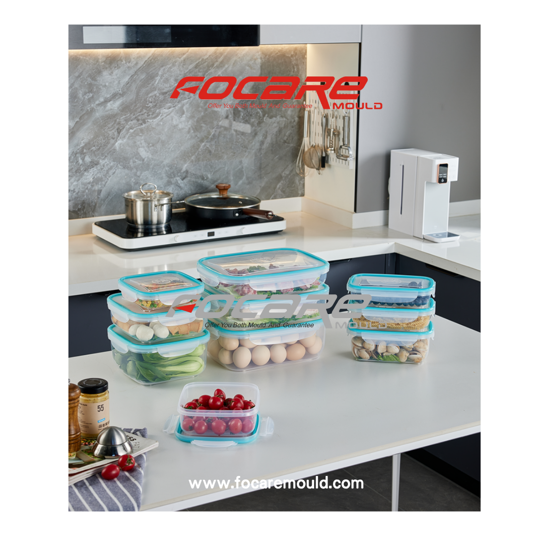 Two color Plastic Food Storage Containers
