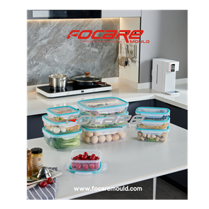 Two color Plastic Food Storage Containers