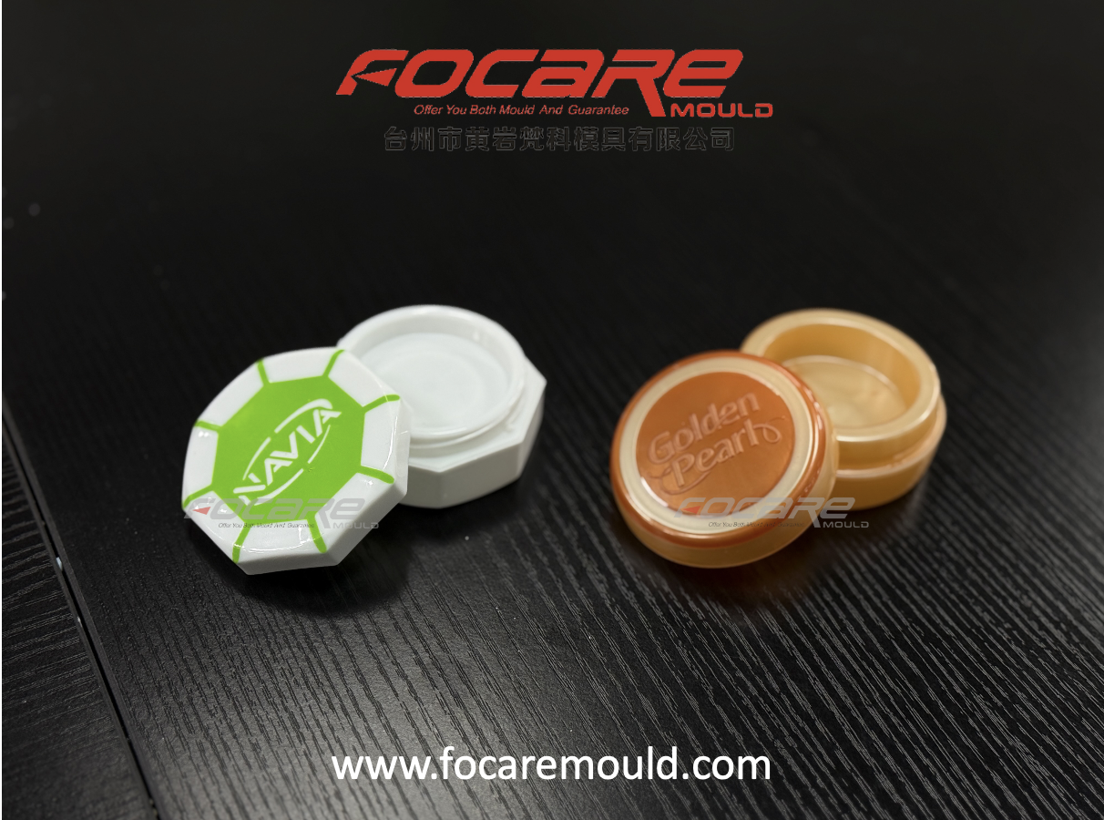 Two color cosmetic jar mold