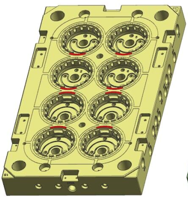 two color injection mold