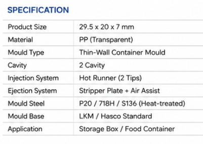 Thin Wall Container Mould