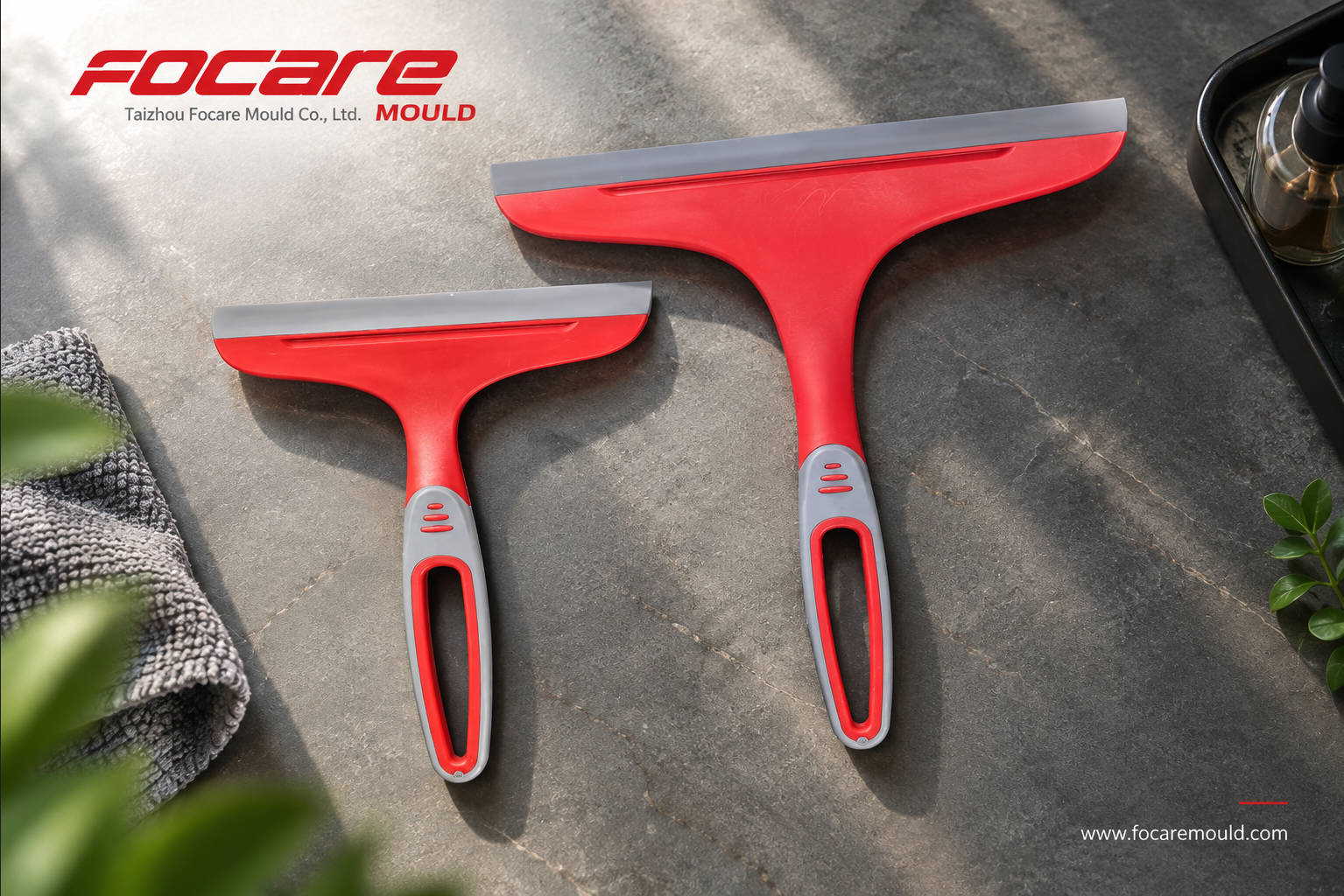 2K window squeegee mould
