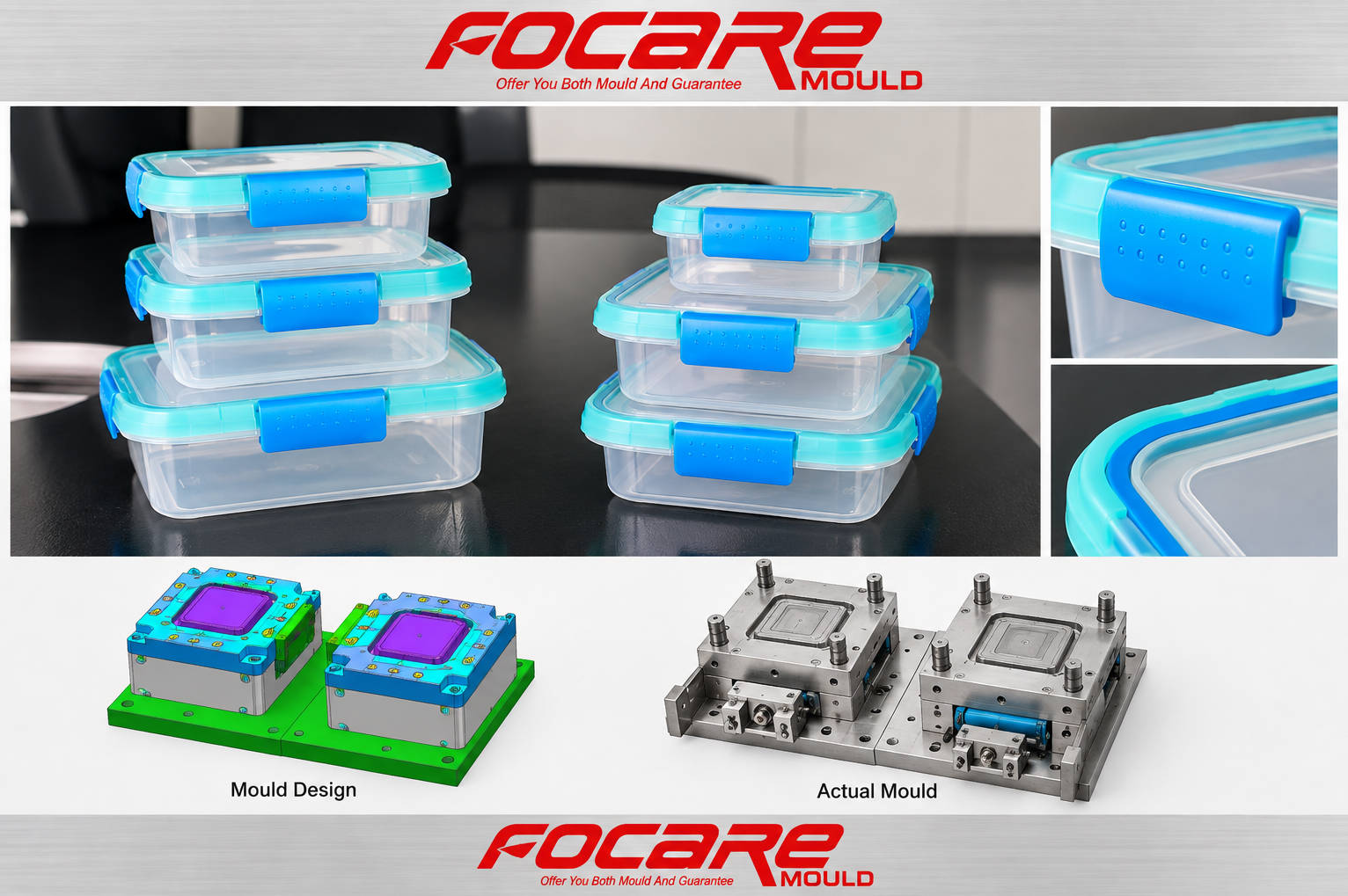 two color food container mould
