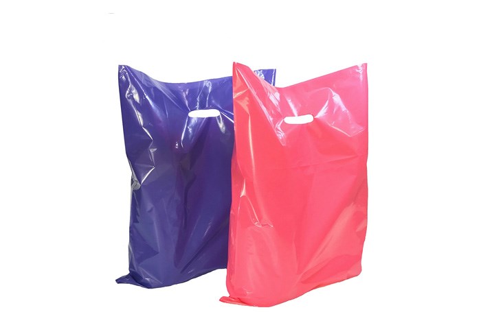 Biodegradable Merchandise Bags Die Cut Handle