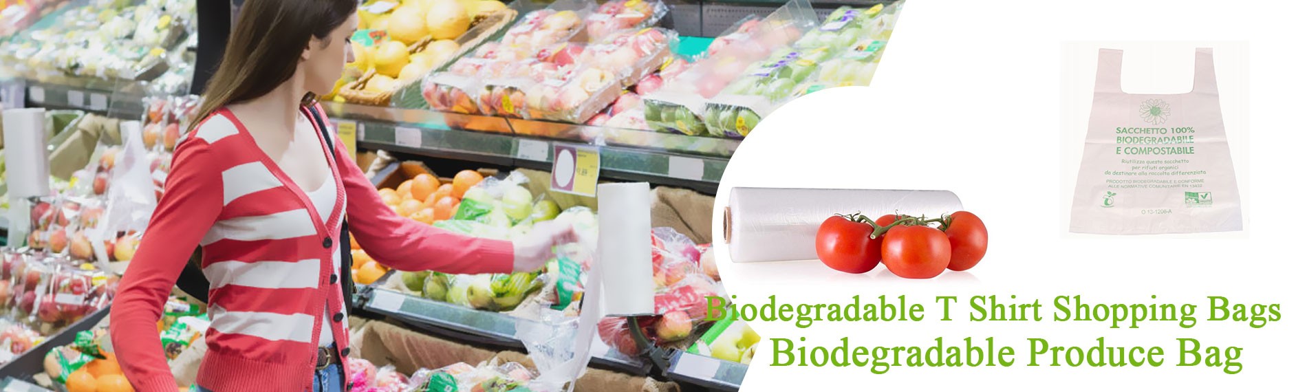 Biodegradable T Shirt Shopping Bags