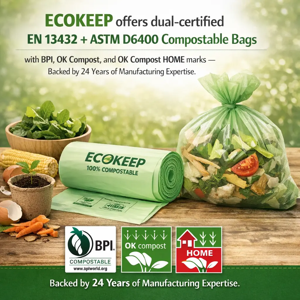 EN13432 vs ASTM D6400